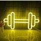 Elevate Your Gym or Home Workout Space with the Mini Banner Barbell Handlebar LED Neon Sign