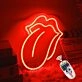 Brighten Up Your Bar, Office, or Studio Ambiance with the Captivating Glow of the Big Tongue LED Neon Sign