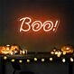 Brighten Up Your Halloween Festivities with the Boo Word Halloween LED Neon Sign for Home, Office, or Bar Decor.