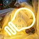 Brighten Up Your Space: Bulb LED Neon Sign for Home Decor, Office Ambiance, Trendy Bars, and Memorable Weddings