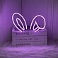 Brighten Up Your Space: Bunny Ears LED Neon Sign for Home Decor, Parties, and Themed Events
