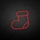 marry christmas-stocking2' neon sign