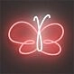 Brighten Up Your Space: Perfect for Home Decor, Weddings, and Bars - Butterfly Swir LED Neon Sign.