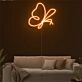 Brighten Your Space: Butterfly Wall Decor LED Neon Sign - Perfect for Home, Office, Weddings, and Celebratory Events.