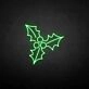 marry christmas mistletoe neon sign