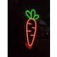 Brighten Up Your Kitchen, Café, or Farmer's Market Stall with the Charming Carrot LED Neon Sign.