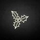 marry christmas mistletoe neon sign