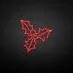 marry christmas mistletoe neon sign