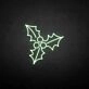 marry christmas mistletoe neon sign