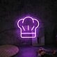 Brighten Up Your Kitchen, Restaurant, or Culinary Event with the Chef Hat LED Neon Sign.