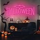 Happy Halloween neon sign