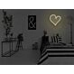 Brighten Your Wedding, Bar, and Home Ambiance with the Classic Heart LED Neon Sign.