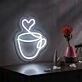 Brighten Up Your Café, Kitchen, or Wedding with the Coffee Cup Neon Sign Coffee Bar LED Neon Light.