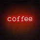 Brighten Your Café or Home Bar with the Coffee LED For Business Neon Sign - Perfect for Creating an Inviting Atmosphere at Parties or Gatherings.
