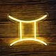Brighten Up Your Bar, Office, and Home Decor with the Versatile Constellation Gemini LED Neon Sign.