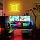 Brighten Up Your Bar, Office, and Home Decor with the Versatile Constellation Gemini LED Neon Sign.