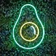 Brighten Up Your Space: Crazy Avocado LED Neon Sign for Home, Bars, and Party Ambiance
