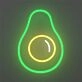 Brighten Up Your Space: Crazy Avocado LED Neon Sign for Home, Bars, and Party Ambiance