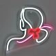 Bring Art to Life in Your Home, Office, or Party with the Creative Girls Drawing LED Wall Neon Sign
