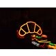 Brighten Your Bakery or Cafe Ambiance with the Charming Croissant LED Neon Sign: Perfect for Home Kitchens, Trendy Coffee Shops, and French Bistro Decor.