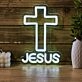 Add a Heartfelt Glow to Weddings, Celebrations, and Home Sanctuaries with the Cross With Love Back Plate LED Neon Sign.