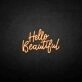 Hello beautiful neon sign