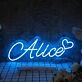 Brighten Your Space: Custom Alice LED Night Light Name LED Neon Sign for Bar, Wedding, and Home Ambiance Enhancement