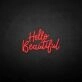 Hello beautiful neon sign