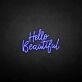 Hello beautiful neon sign