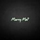 'Marry Me' Neon Sign