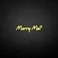 'Marry Me' Neon Sign
