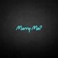 'Marry Me' Neon Sign
