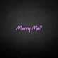 'Marry Me' Neon Sign