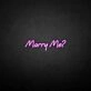 'Marry Me' Neon Sign