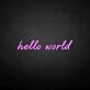 Hello Word' Neon Sign