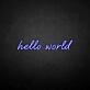 Hello Word' Neon Sign