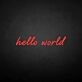Hello Word' Neon Sign
