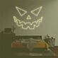 'Evil face' neon sign