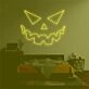 'Evil face' neon sign