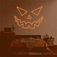 'Evil face' neon sign