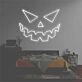 'Evil face' neon sign