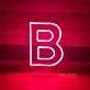 Brighten Up Your Birthday Bash, Bar, or Bedroom with the Versatile Customized LED Neon Light Letter B Neon Sign.