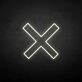 X-mark' neon sign