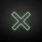 X-mark' neon sign