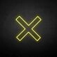 X-mark' neon sign