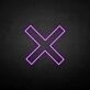 X-mark' neon sign