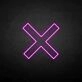 X-mark' neon sign