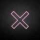 X-mark' neon sign