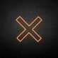 X-mark' neon sign