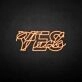 YES-fxxk' neon sign